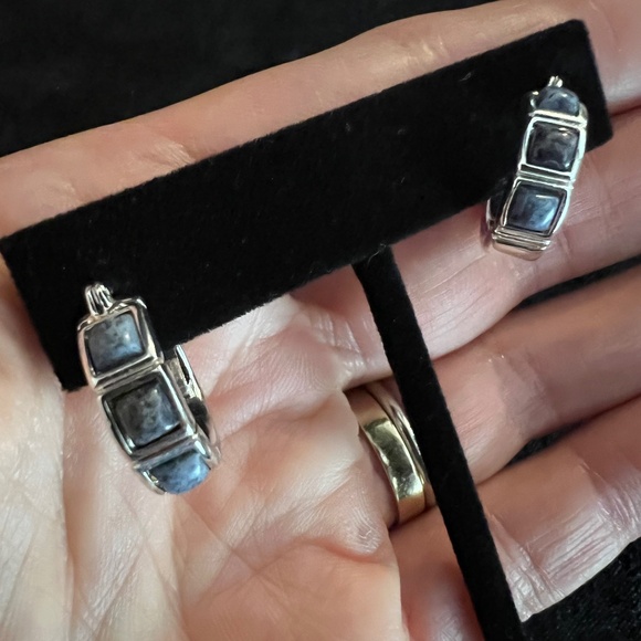 Curated Jewelry Set #32 - Necklace, Bracelet, Earrings (Blue/Silver/Multicolor) - Picture 7 of 8